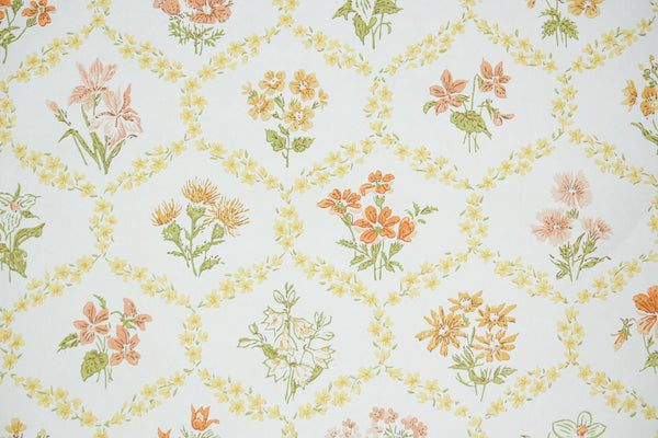 1960s Floral Vintage Wallpaper – Hannah's Treasures Vintage Wallpaper