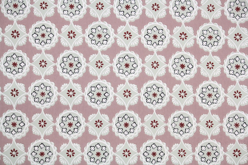 1950s Geometric Vintage Wallpaper