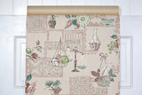 1950s Kitchen Vintage Wallpaper