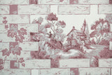 1950s Scenic Vintage Wallpaper