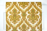 1970s Damask Vintage Wallpaper