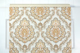 1970s Damask Vintage Wallpaper