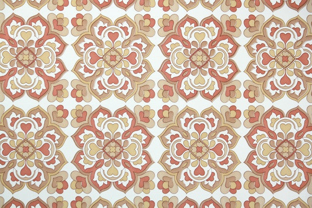 1970s Geometric Vintage Wallpaper
