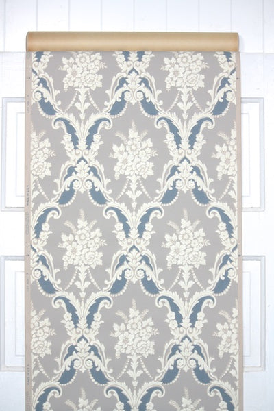 1940s Floral Damask Vintage Wallpaper – Hannah's Treasures Vintage 