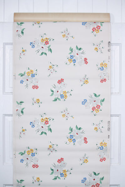 1930s Floral Vintage Wallpaper – Hannah's Treasures Vintage Wallpaper