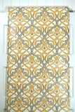 1970s Geometric Damask Vintage Wallpaper
