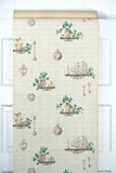 1950s Kitchen Vintage Wallpaper