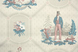 1940s Scenic Vintage Wallpaper