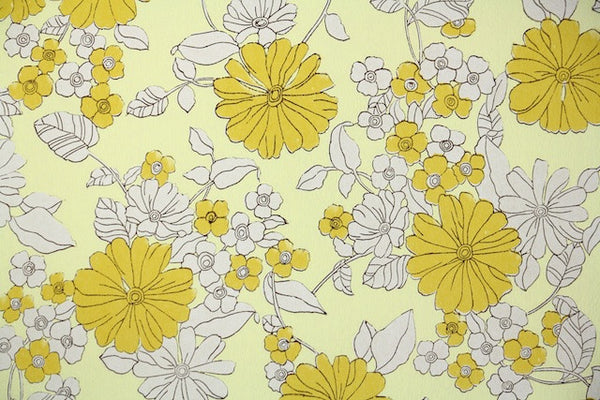 1960s Floral Vintage Wallpaper – Hannah's Treasures Vintage Wallpaper