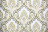 1970s Damask Vintage Wallpaper