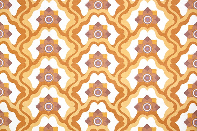 1960s Geometric Vintage Wallpaper