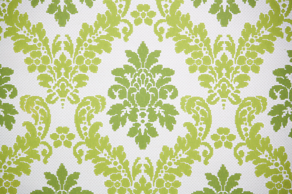 1970s Damask Vintage Wallpaper