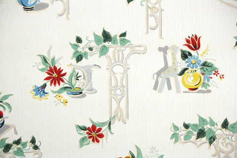 1930s Kitchen Vintage Wallpaper