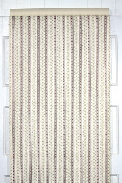1980s Floral Stripe Vintage Wallpaper – Hannah's Treasures