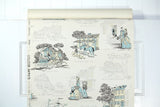 1950s Scenic Vintage Wallpaper