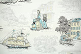 1950s Scenic Vintage Wallpaper