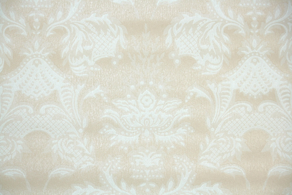 1960s Damask Vintage Wallpaper