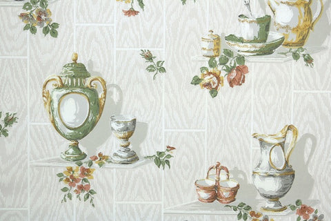 1930s Kitchen Vintage Wallpaper