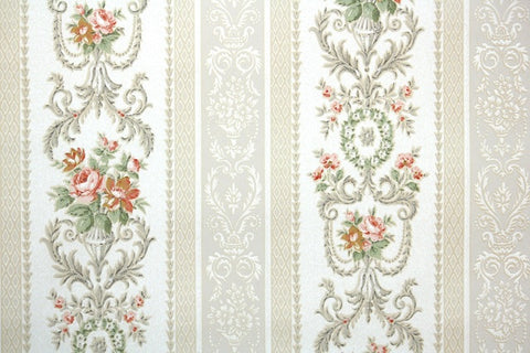 1930s Floral Vintage Wallpaper