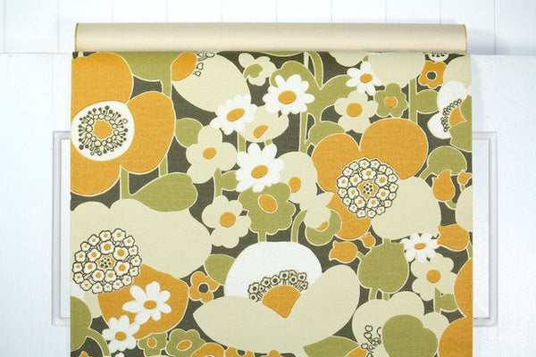 1960s Floral Vintage Wallpaper – Hannah's Treasures Vintage Wallpaper