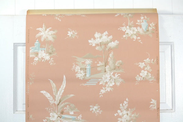 ✔️Antique wall paper U.W.P.C of N.A Vintage Wallpaper Metallic Gold and Silver UWPC of NA Union
