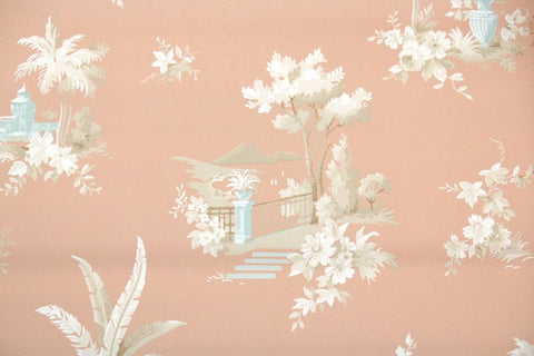 1940s Scenic Vintage Wallpaper