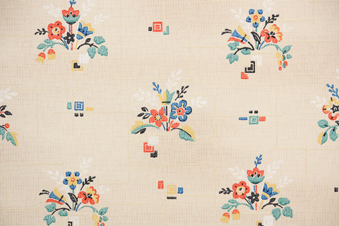 1930s Kitchen Floral Vintage Wallpaper