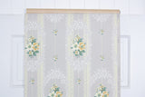1940s Floral Stripe Vintage Wallpaper
