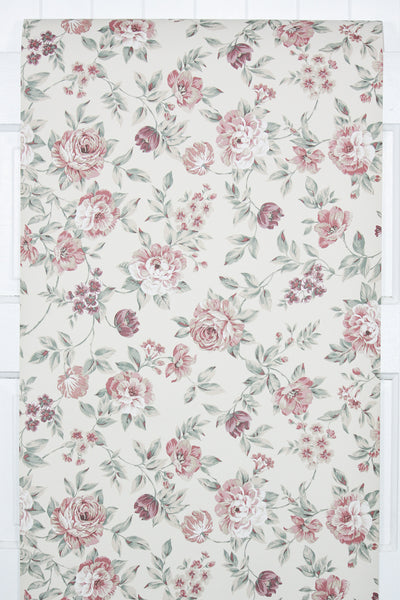 1980s | 1990s Floral Vintage Wallpaper – Hannah's Treasures Vintage ...