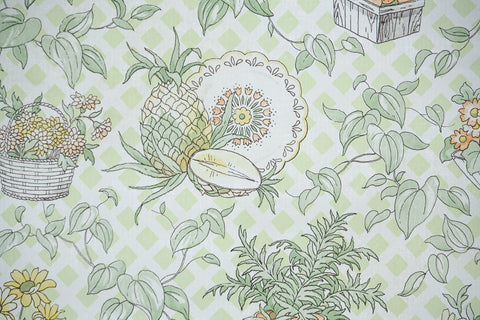 1970s Kitchen Vinyl Vintage Wallpaper