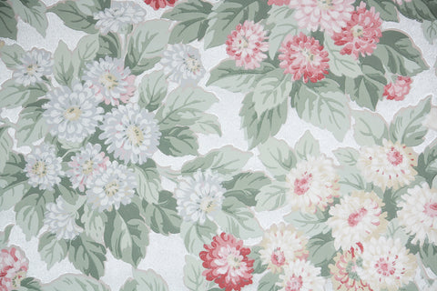 1950s Floral Vintage Wallpaper