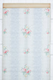 1940s Floral Stripe Vintage Wallpaper