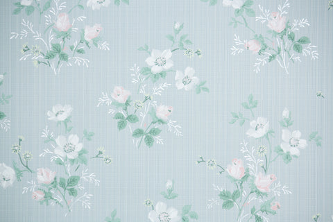 1950s Floral Vintage Wallpaper