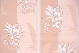 1940s Floral Stripe Vintage Wallpaper
