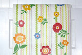 1970s Floral Vintage Wallpaper