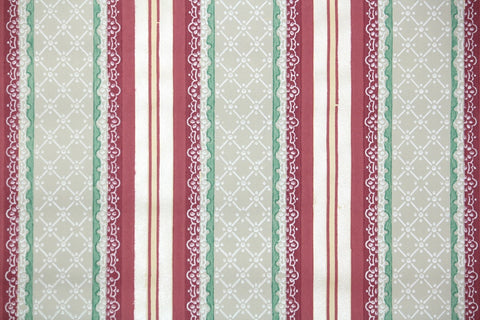 1930s Stripe Vintage Wallpaper