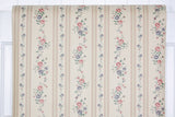 1990s Floral Stripe Vintage Wallpaper