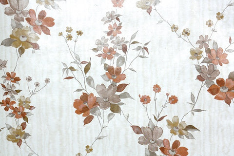 1970s Floral Vintage Wallpaper