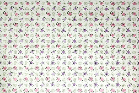 1970s Floral Vintage Wallpaper