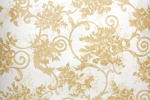 1970s Floral Vintage Wallpaper