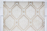 1970s Geometric Damask Vintage Wallpaper