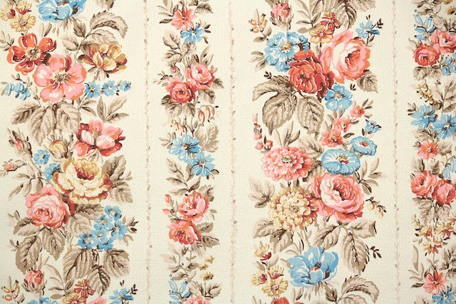 1960s Floral Vintage Wallpaper – Hannah's Treasures Vintage Wallpaper 1960s-floral-vintage-wallpaper-hannah-s-treasures-vintage-wallpaper