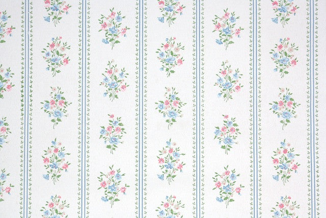 Homlpope Floral Stripe Wallpaper Roll Floral Wallpaper  Wayfair