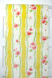 1970s Floral Vintage Wallpaper